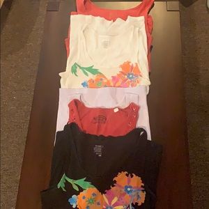 5 assorted tank tops